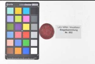 Siegler: Grafschaft, Kloster Überlieferungsart: Original. Stoff: Wachs Farbe: rot Form: rund. Durchmesser: Art: Typ: Umschrift: