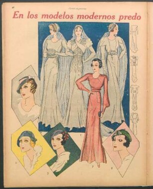 En los modelos modernos predomina una exquisita feminidad [Dibujos]