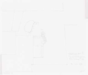 Garten Therstappen, Brühl Neugestaltung: Lageplan Detail am Hallenbad Variante I 1:100
