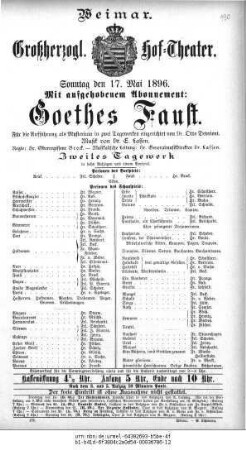 Faust. Zweites Tagewerk