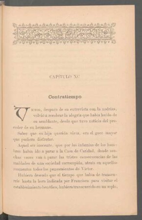 Capítulo XC - Contratiempo