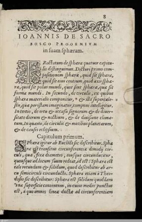 Johannes de Sacrobosco: Sphaera mundi