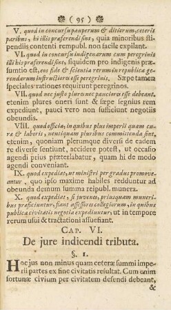 Cap. VI. De jure indicendi tributa