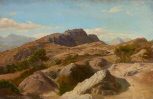 Blick von Olevano auf Civitella