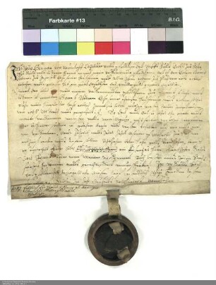 Hermann Georg von Neuhof, Kapitular und Pförtner von Fulda, gibt ein Gut in Bronnzell zu Lehen
