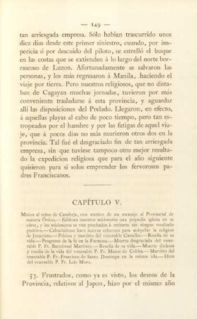 Capítulo V. Mission al reino de Camboja, ...