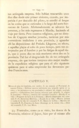 Capítulo V. Mission al reino de Camboja, ...