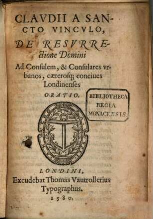 De Resurrectione Domini Oratio