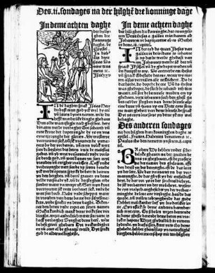 Des ii. sondages na der hilghe[n] dre konninge dage