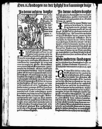Des ii. sondages na der hilghe[n] dre konninge dage