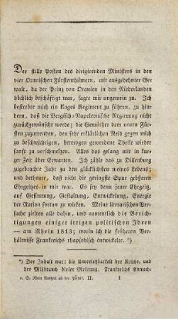Mein Antheil an der Politik, 2. Nach Napoleons Fall : der Congreß zu Wien