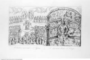 Pitture a fresco del Camposanto di Pisa disegnate da Giuseppe Rossi ed incise dal Prof. Cav. G.P. Lasinio Figlio Firenze Tipografia all' insegna di Dante 1832Das jüngste Gericht und die Hölle - Pitture a fresco del Camposanto ... 1832