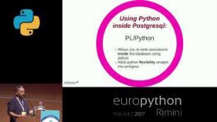 PostgreSQL and Python, a match made in heaven
