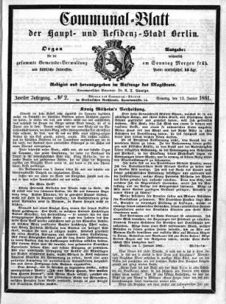 1861,2: No. 2, 13. Januar 1861