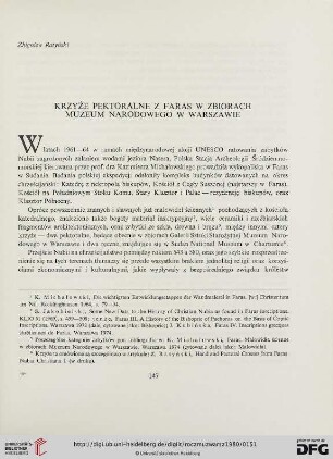 24: Krzyże pektoralne z Faras w zbiorach Muzeum Narodowego w Warszawie
