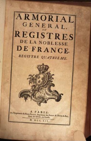 Armorial Général De La France : [ou registres de la noblesse de France], 4