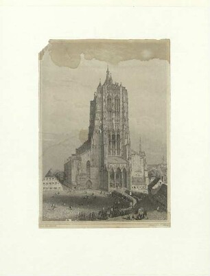 Münster. Westfassade. Um 1836