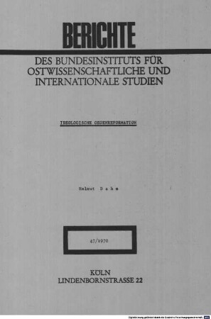Ideologische Gegenreformation