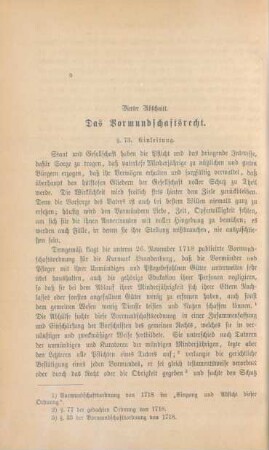 Vierter Abschnitt. Das Vormundschaftsrecht