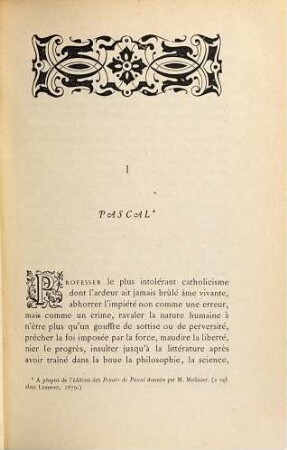 Études et portraits, 1. I. Portraits d'écrivains. II. Notes d'esthétique