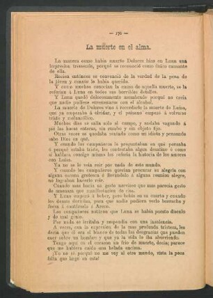 La muerte en el alma.