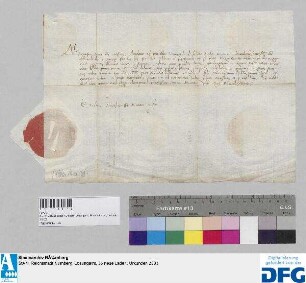 Markgräfin Barbara von Mantua ersucht die Stadt Nürnberg, dem Johannes Stiber, Kanonikus von Bamberg und Vertrauter des Kardinals von Gonzaga, 500 fl. Leibgeding auszuhändigen.