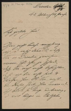 Brief an Richard Batka : April 1895
