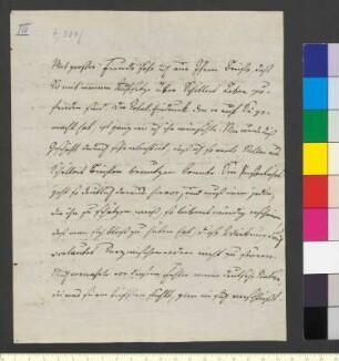 Brief von Körner, Christian Gottfried an Goethe, Johann Wolfgang von