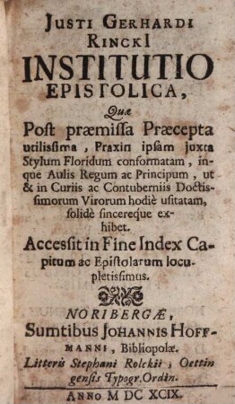 Institutio epistolica