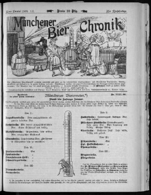 Münchener Bier-Chronik, 1909