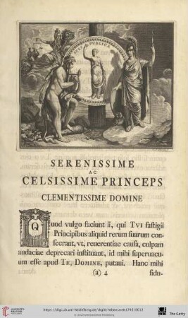 Serenissime ac Celsissime Princeps, Clementissime Domine