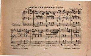 Clotildenpolka : française ; für Zither ; op. 12