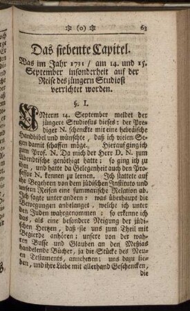 Das siebente Capitel – Das achte Capitel