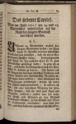 Das siebente Capitel – Das achte Capitel