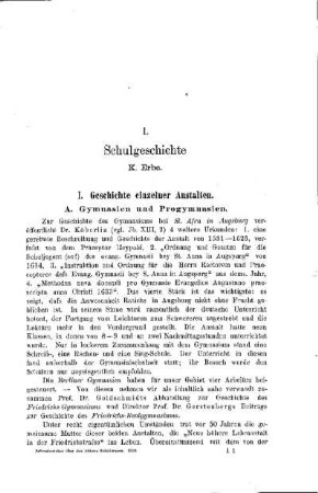 Schulgeschichte