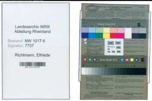 Entnazifizierung Elfriede Richtmann , geb. 06.08.1915 (Kontoristin)