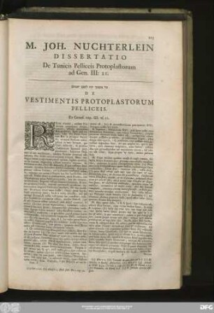 De Vestimentis Protoplastorum Philliceis.