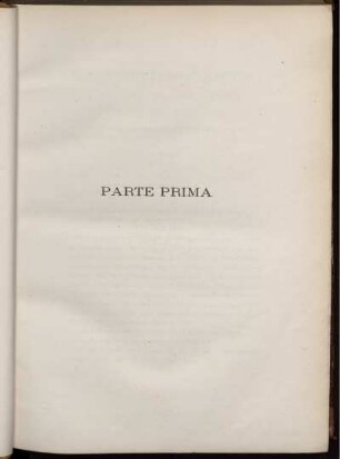 Parte Prima
