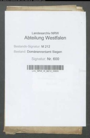 Ablösung von Domanialabgaben im Herzogtum Westfalen und Umrechnung der Getreidepreise im Rentamt Bilstein