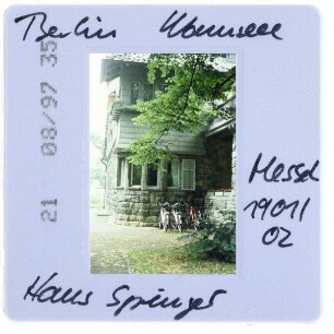 Berlin, Haus Springer,Berlin, Am großen Wannsee