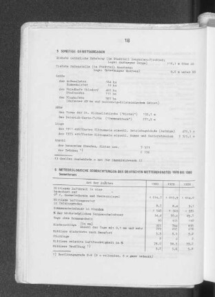 6 Meteorologische Beobachtungen des Deutschen Wetterdienstes 1978 bis 1980