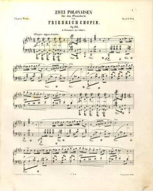 Friedrich Chopin's Werke, 5. Polonaisen für das Pianoforte