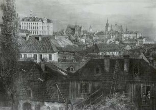 Ansicht von Warschau mit dem Majoratspalast