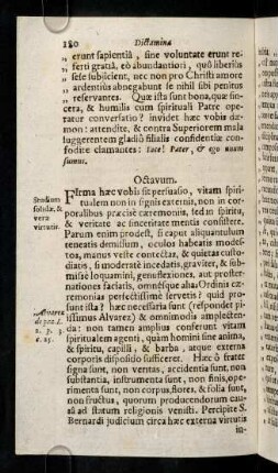 180-187, Octavum. Firma haec vobis sit persuasio, vitam ...