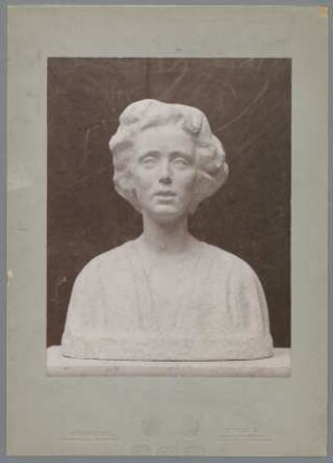 Porträt Benjamine Kolbe, 1905/08, Kalkstein