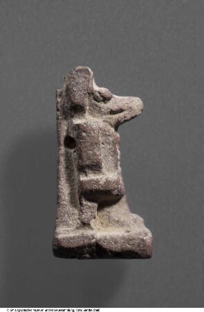 Amulett in Gestalt des Gottes Anubis