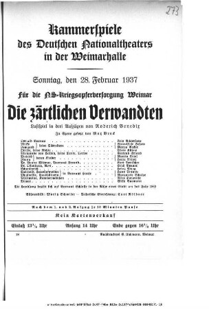 Die zärtlichen Verwandten