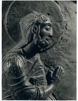 Johannes der Täufer, Bernwardsäule, Dom zu Hildesheim