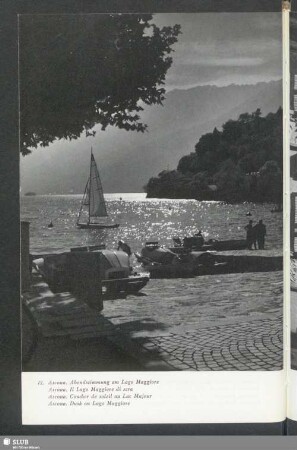 Ascona. Abendstimmung am Lago Maggiore