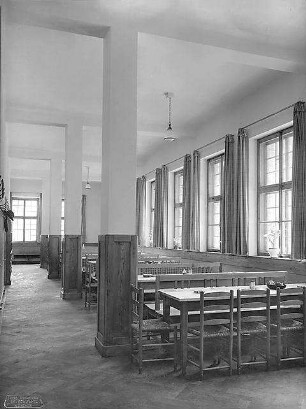Fischer, Theodor; München - Westend, Bergmannstr.; Ledigenheim - Speisesaal